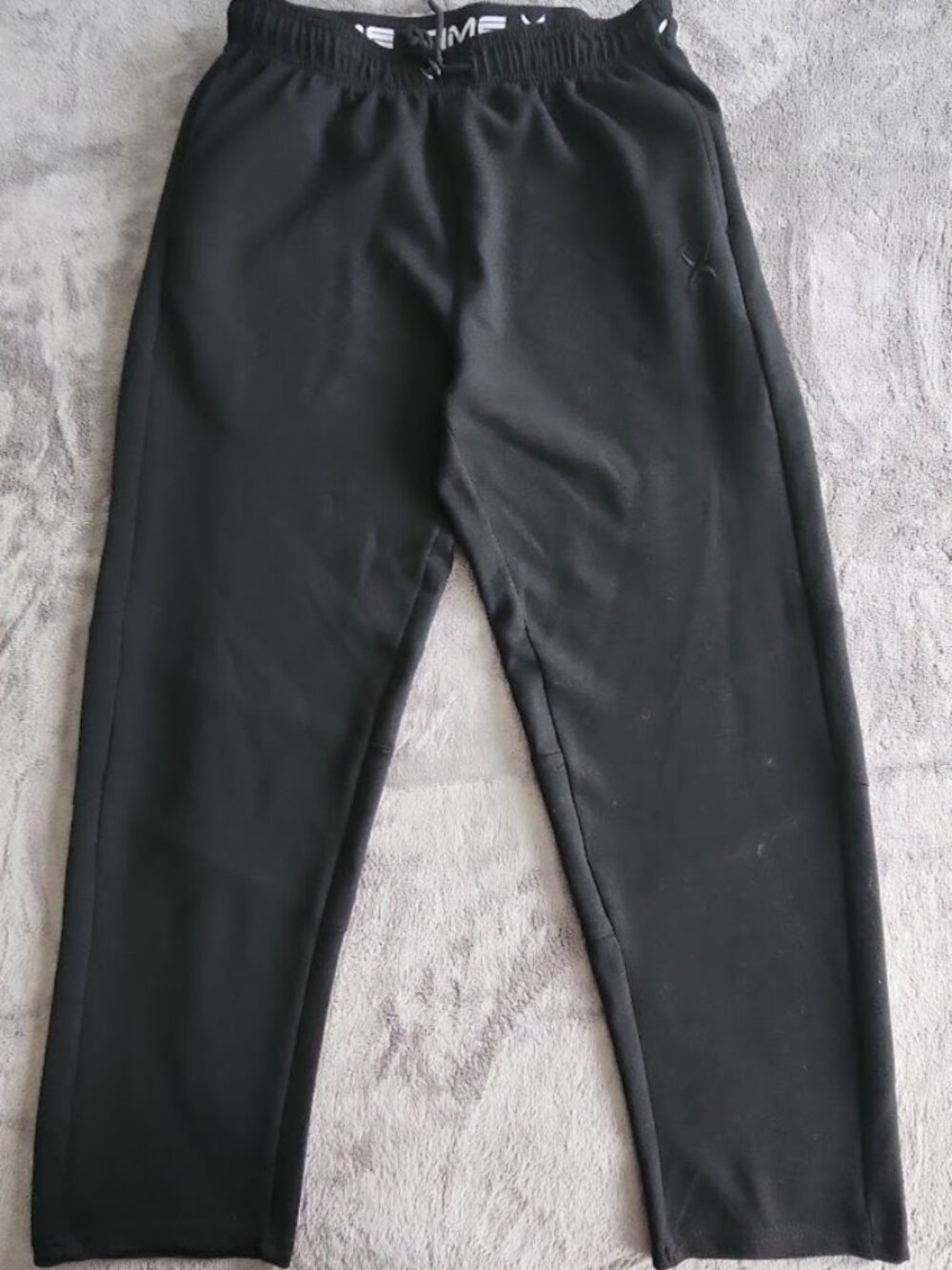 Game Time X Black Athletic Pants Men's Size L Zip Back Pocket Drawstring